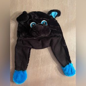 Carolina Panthers Unisex NFL Plush Bear Hat with ear flaps